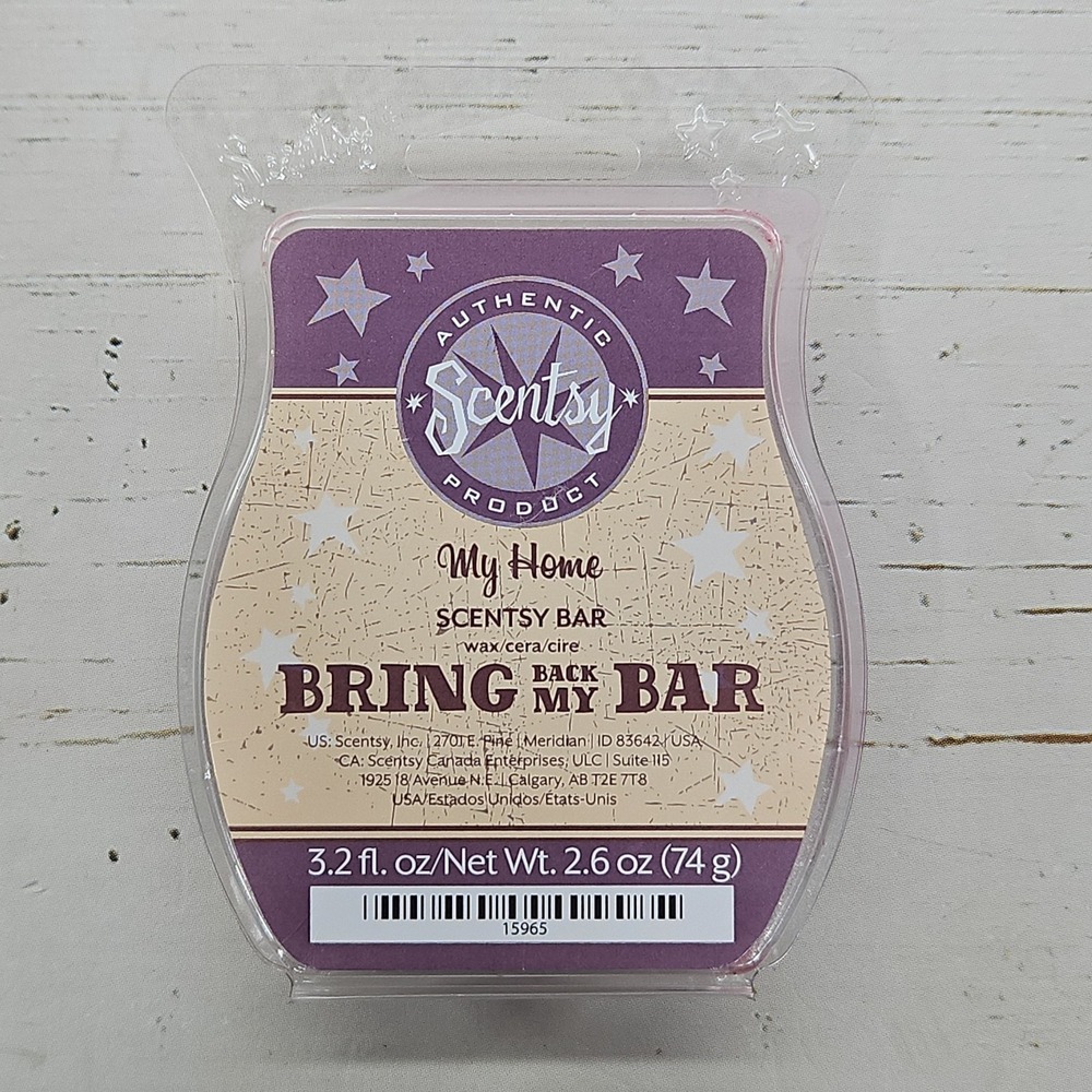 Scentsy My Home Bring Back My Bar Wax Melt 3.2 Oz Home Fragrance